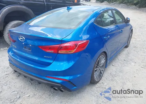 2018 Hyundai Elantra Sport из США, поврежденный, VIN KMHD04LB1JU530909